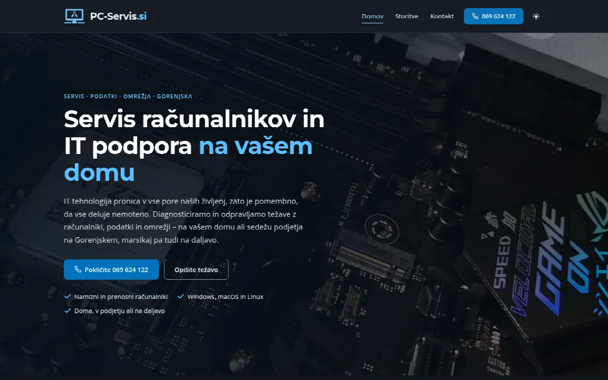 Posnetek zaslona: PC-Servis.si